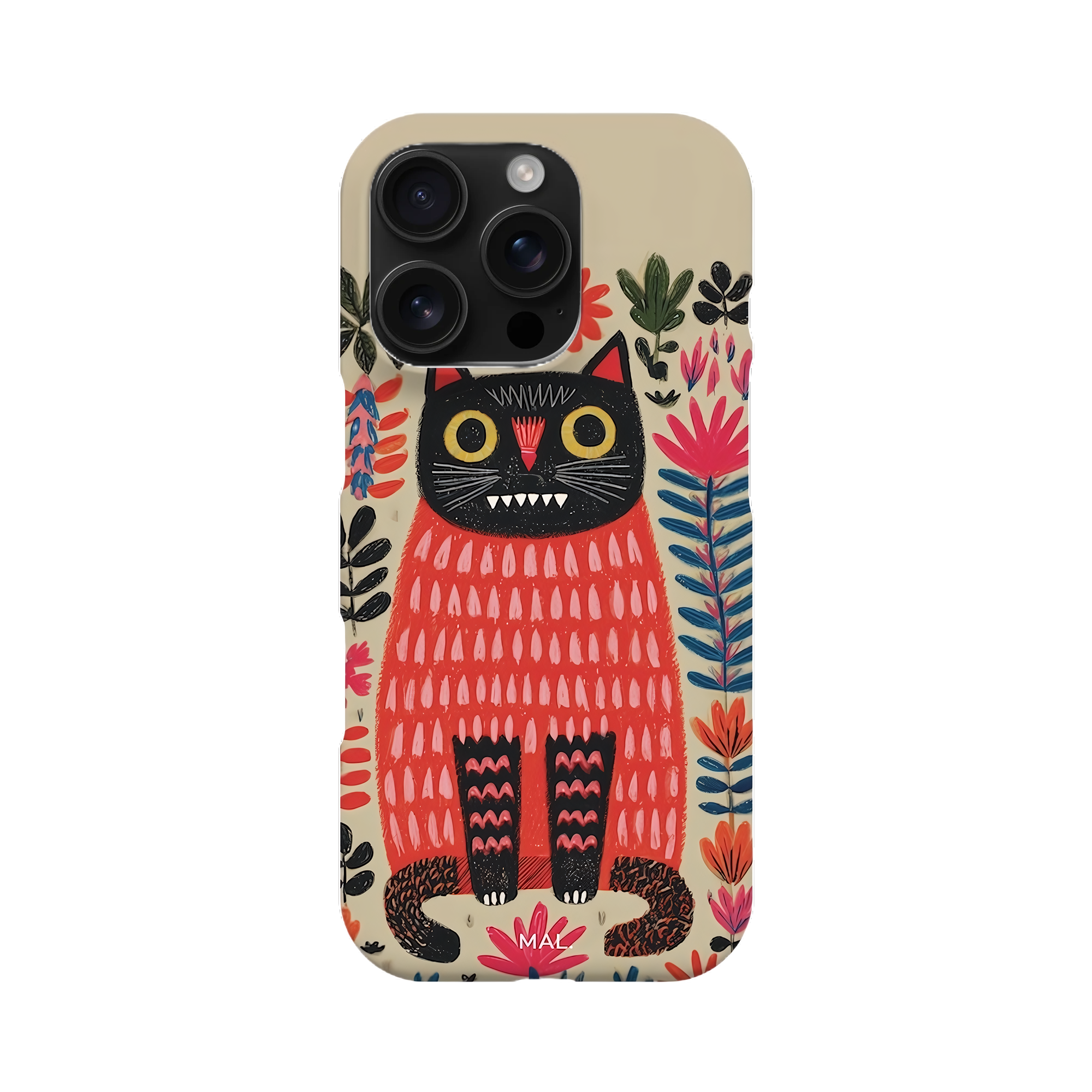 The Forest Cat with Red Lips