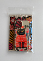 The Forest Cat with Red Lips