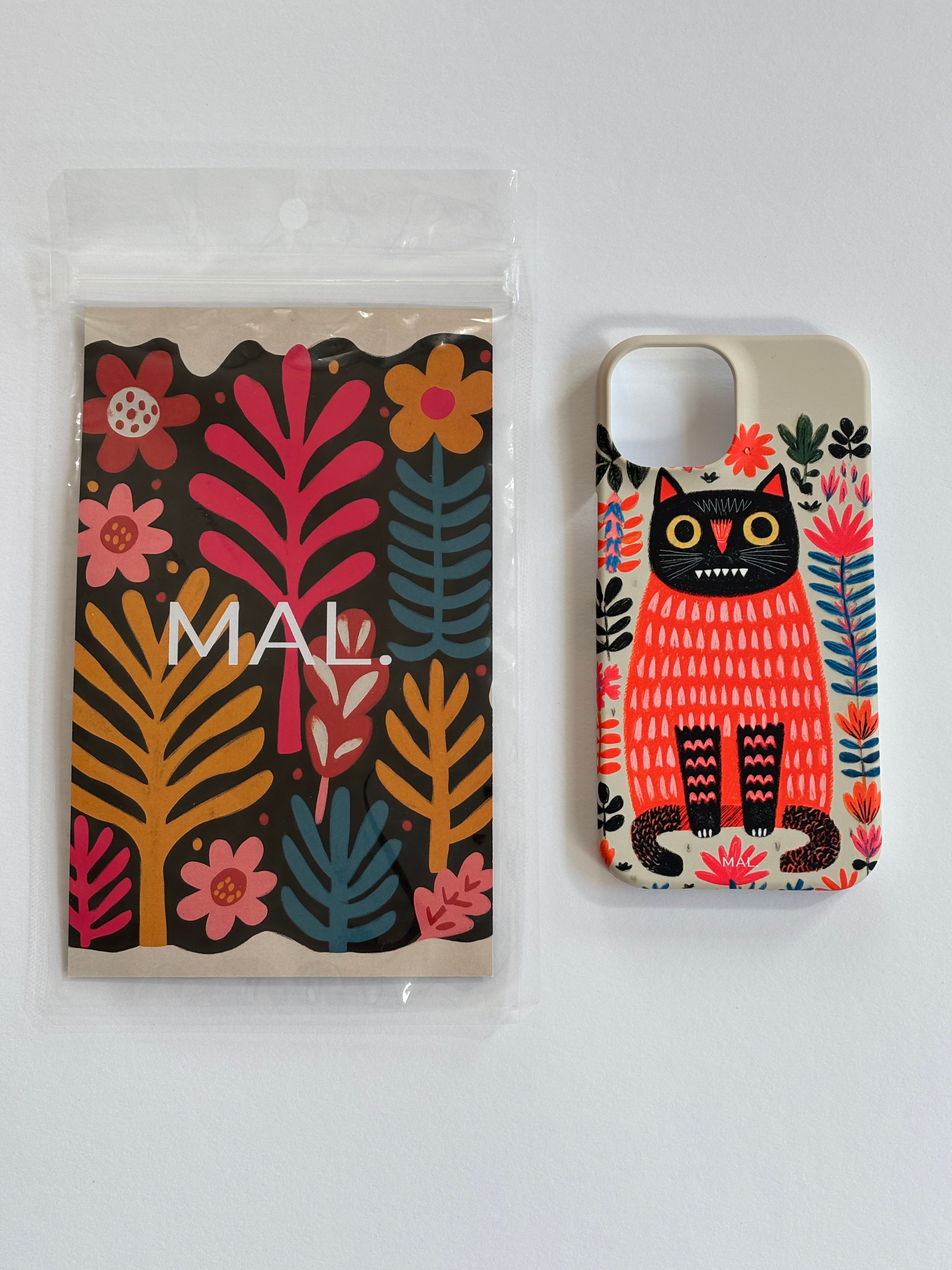 The Forest Cat with Red Lips