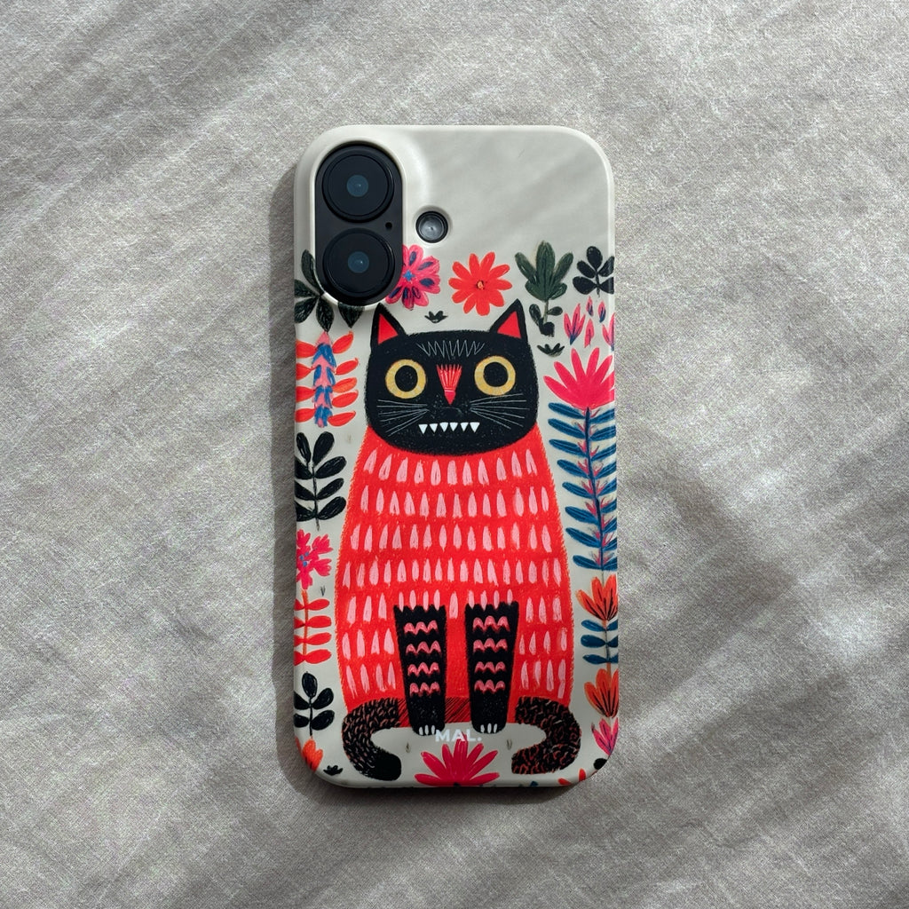 The Forest Cat with Red Lips