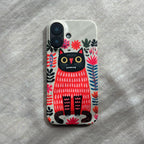 The Forest Cat with Red Lips