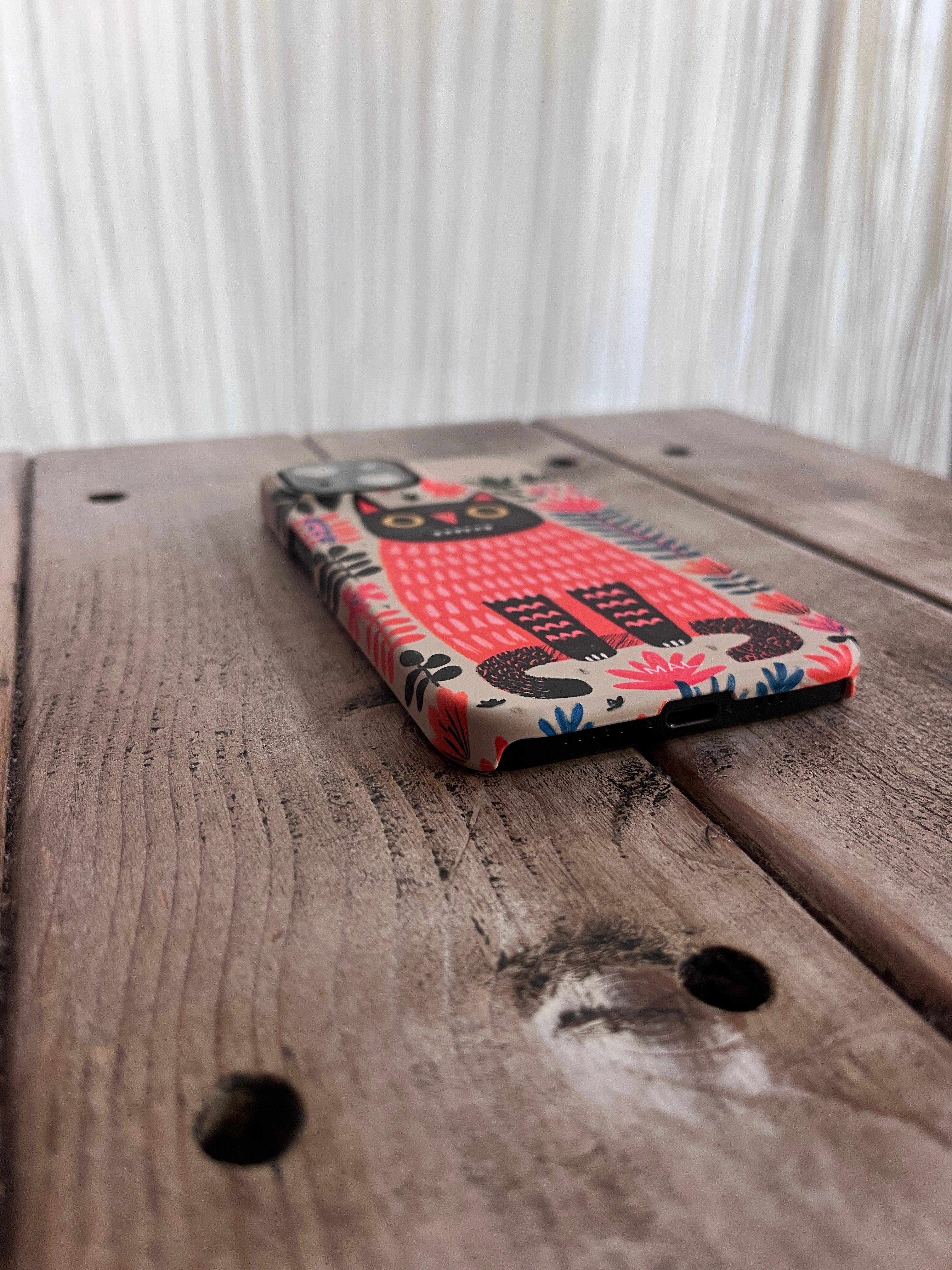 The Forest Cat with Red Lips