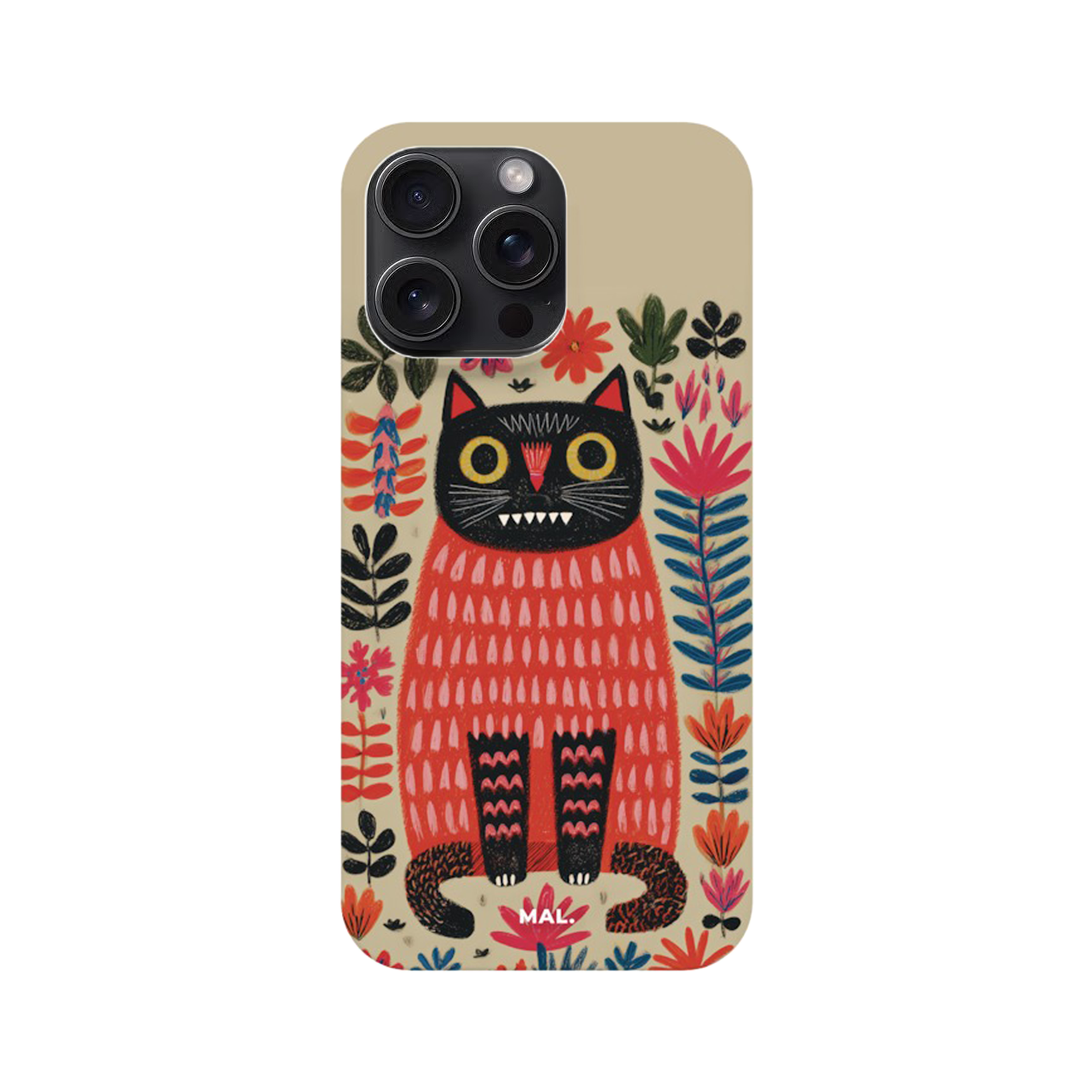 The Forest Cat with Red Lips iPhone 14ProMax