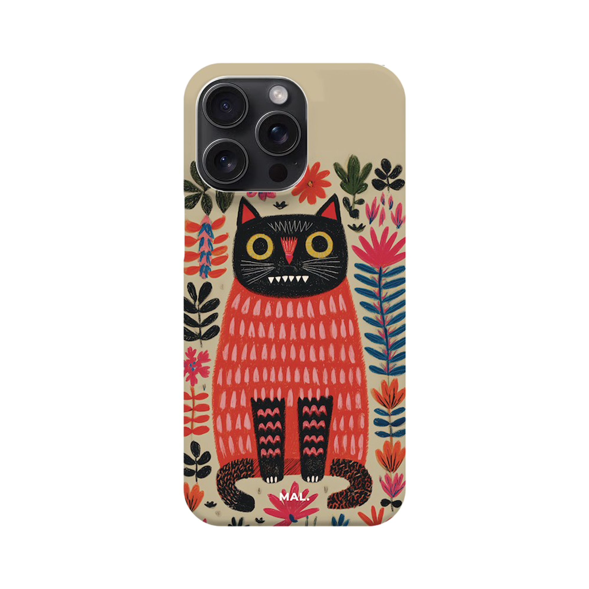 The Forest Cat with Red Lips iPhone 15ProMax