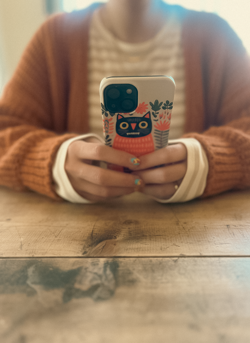 The Forest Cat with Red Lips