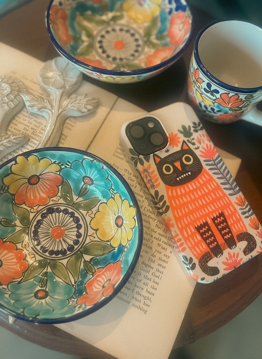 The Forest Cat with Red Lips