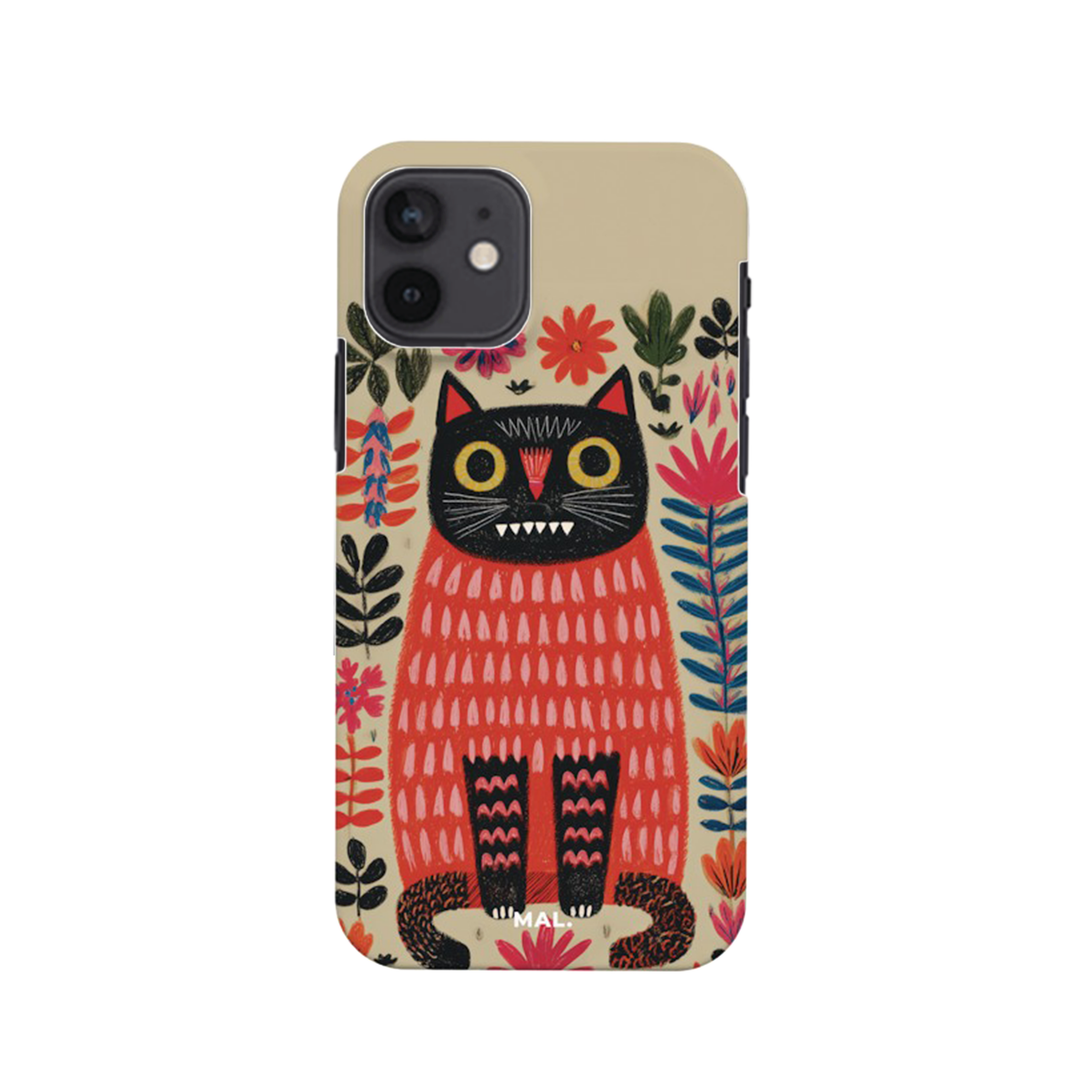 The Forest Cat with Red Lips