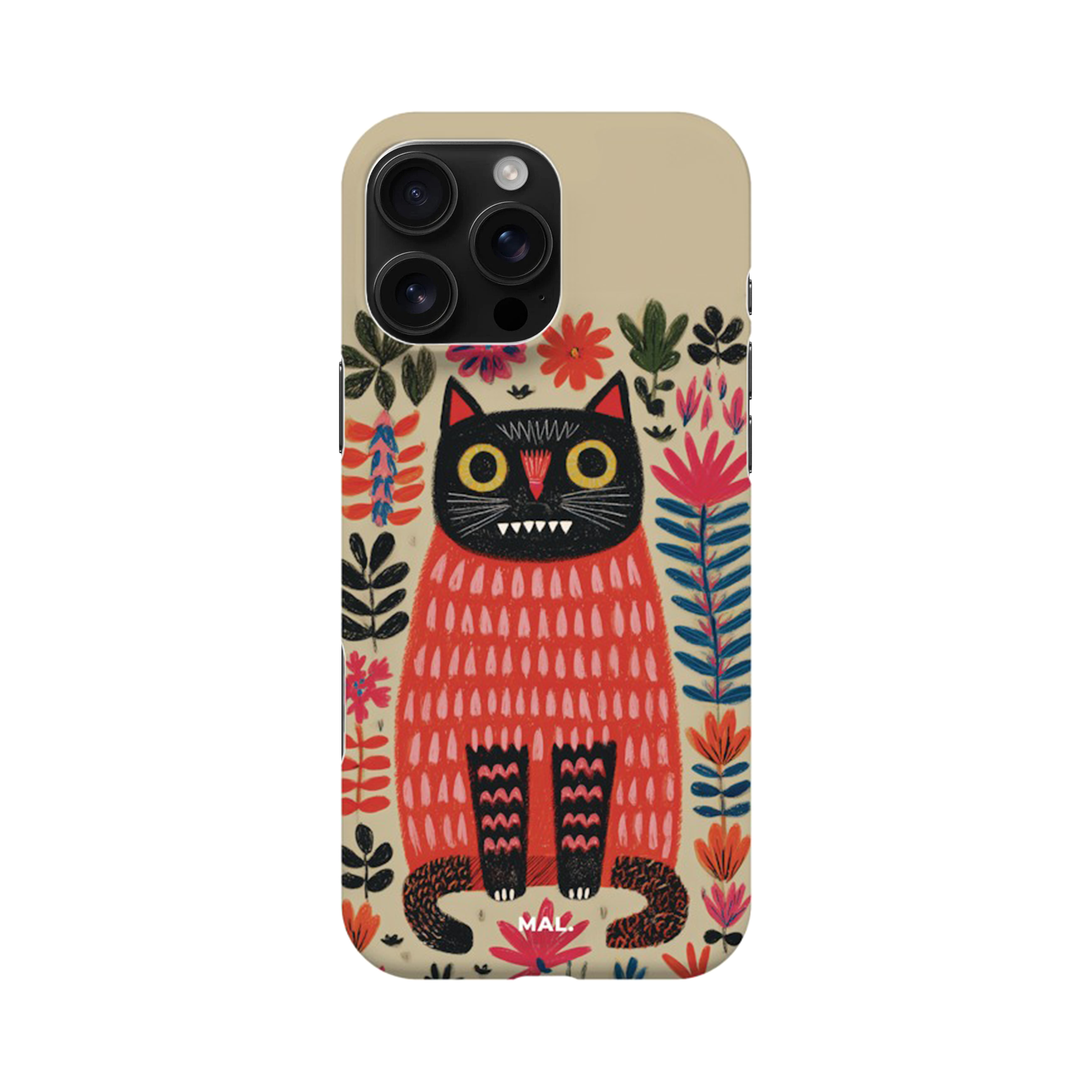 The Forest Cat with Red Lips