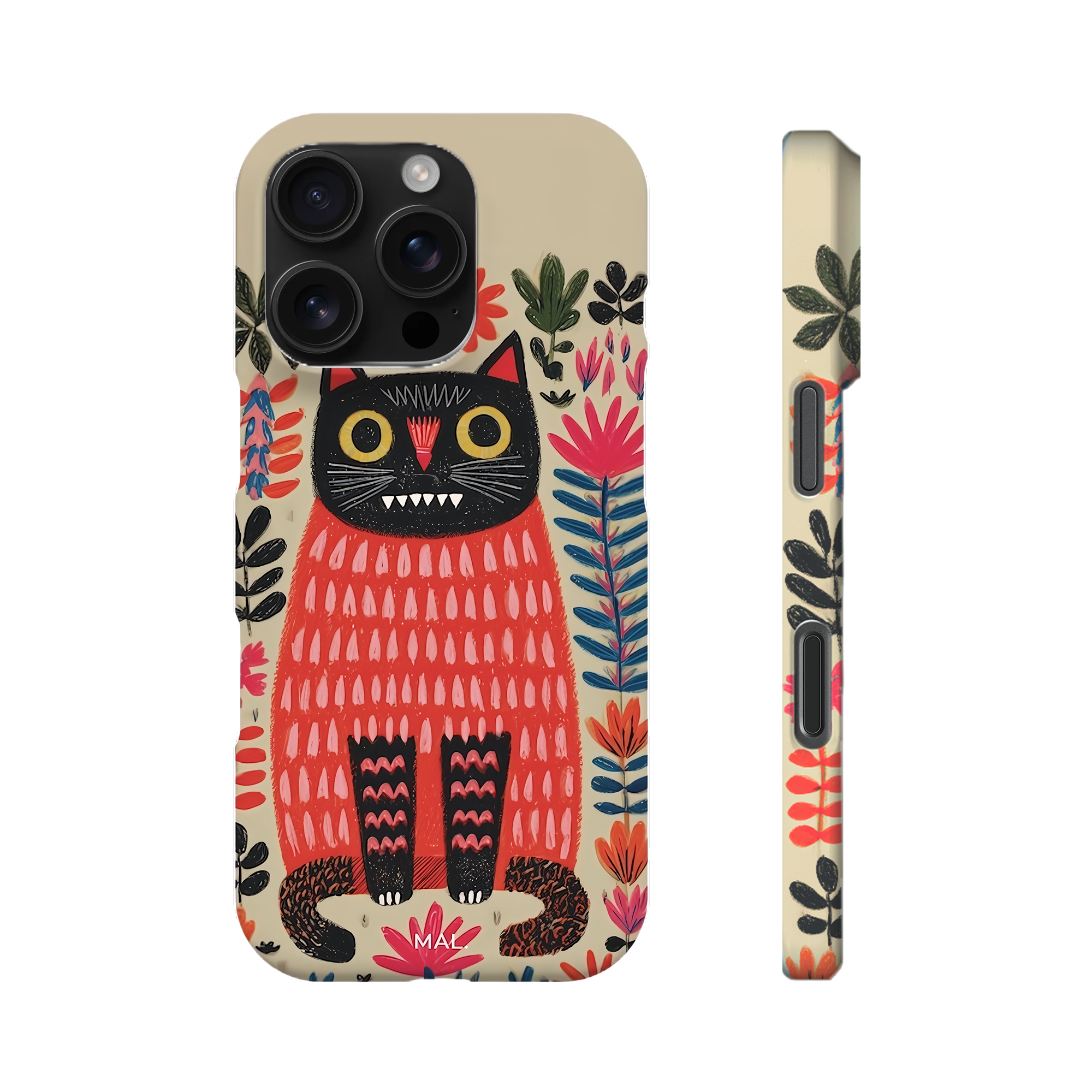 The Forest Cat with Red Lips