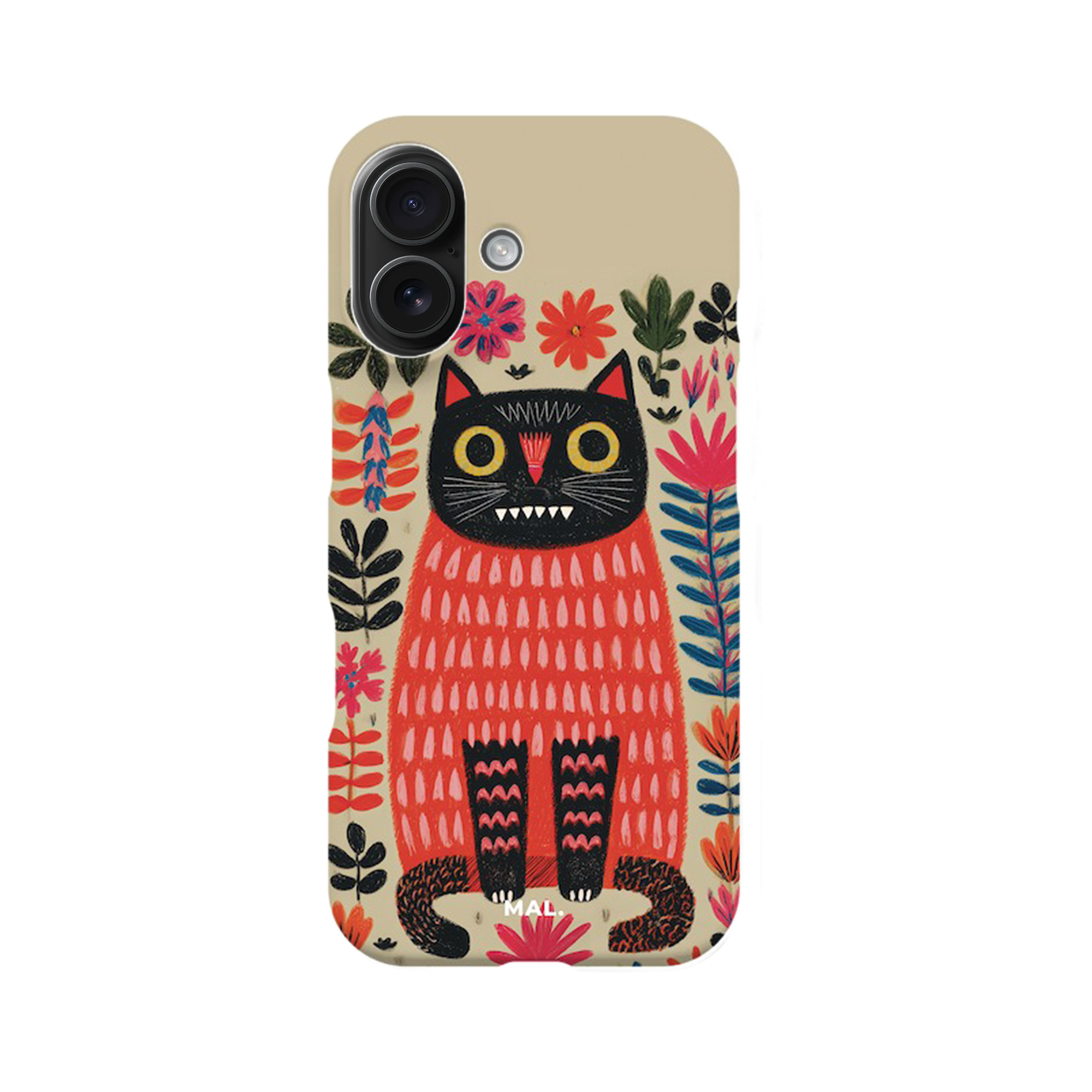 The Forest Cat with Red Lips