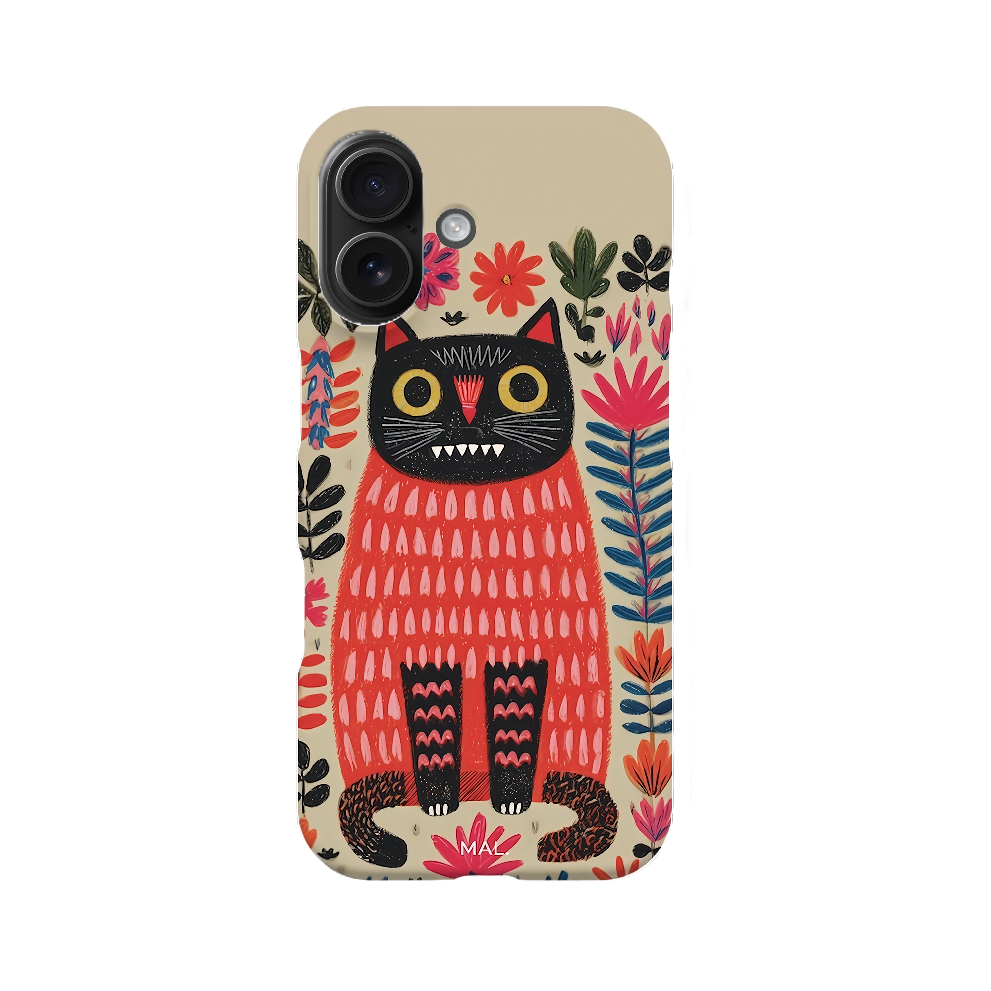 The Forest Cat with Red Lips