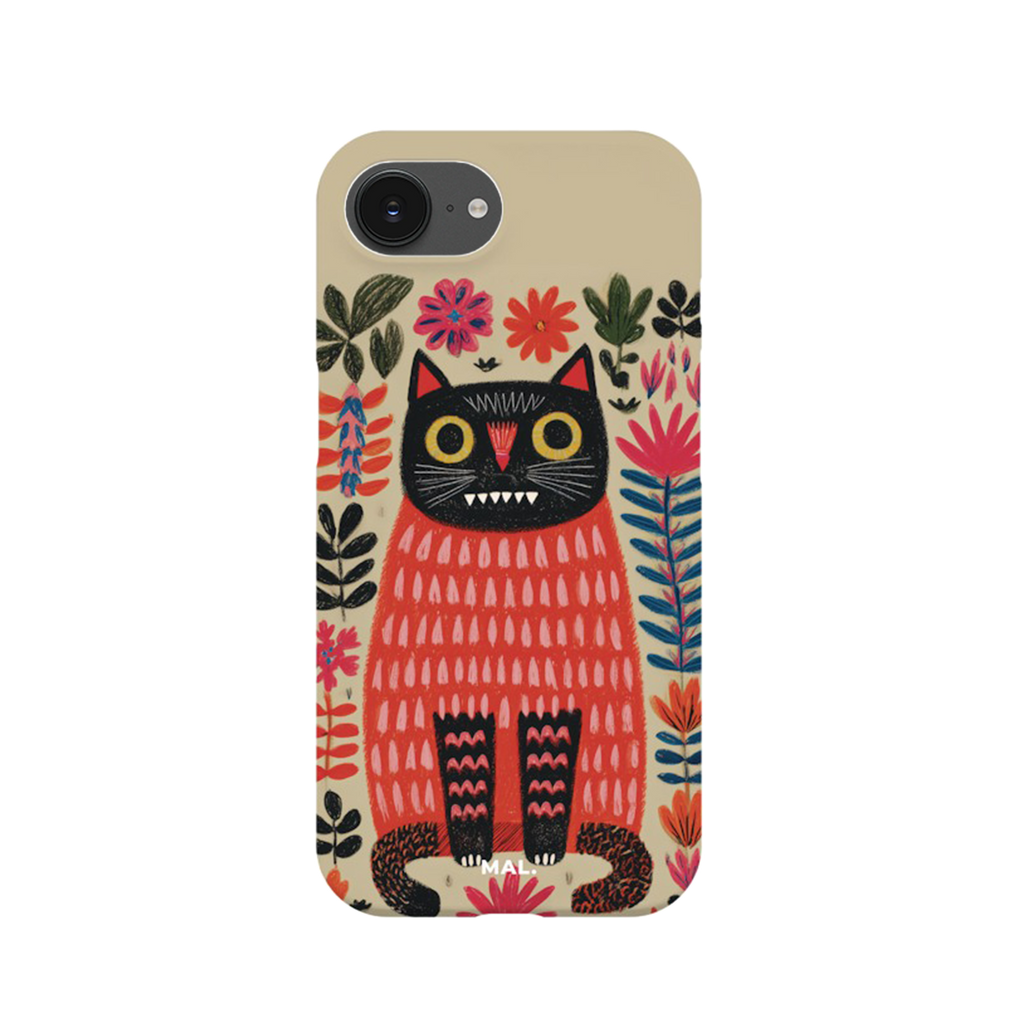 The Forest Cat with Red Lips